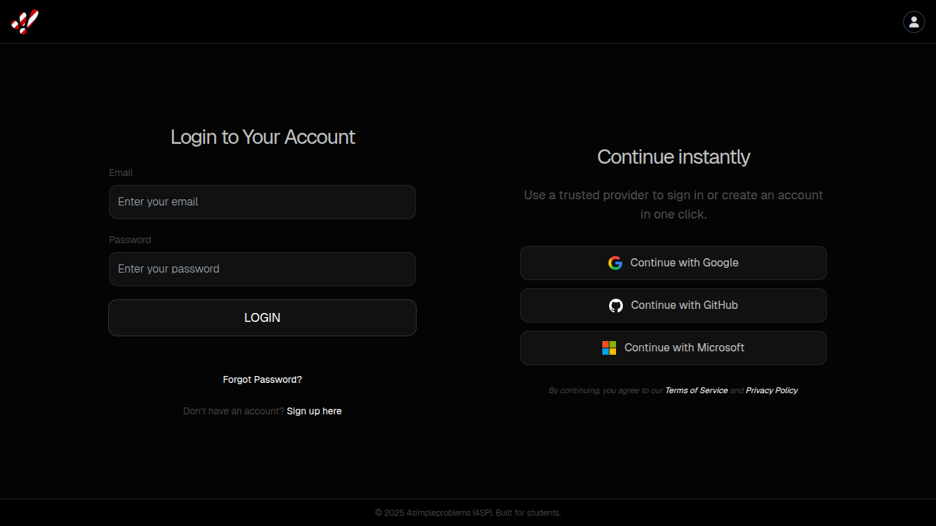 Screenshot of authentication.html